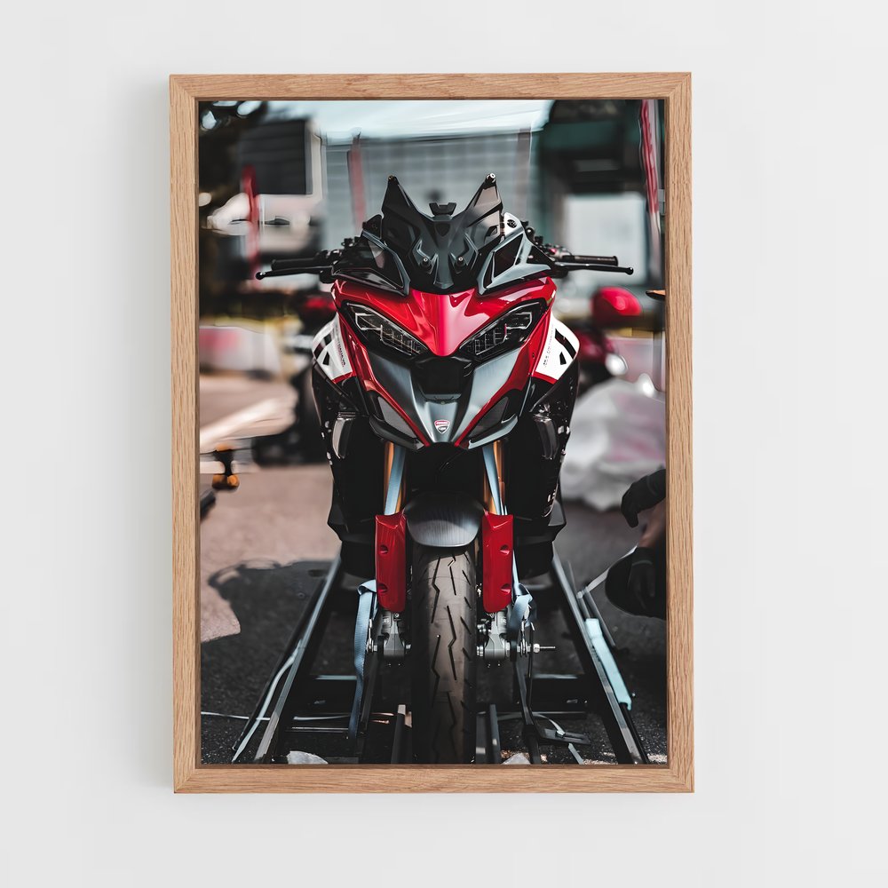 Poster Route Rouge Vitesse – affiche Ducati (vue 4)